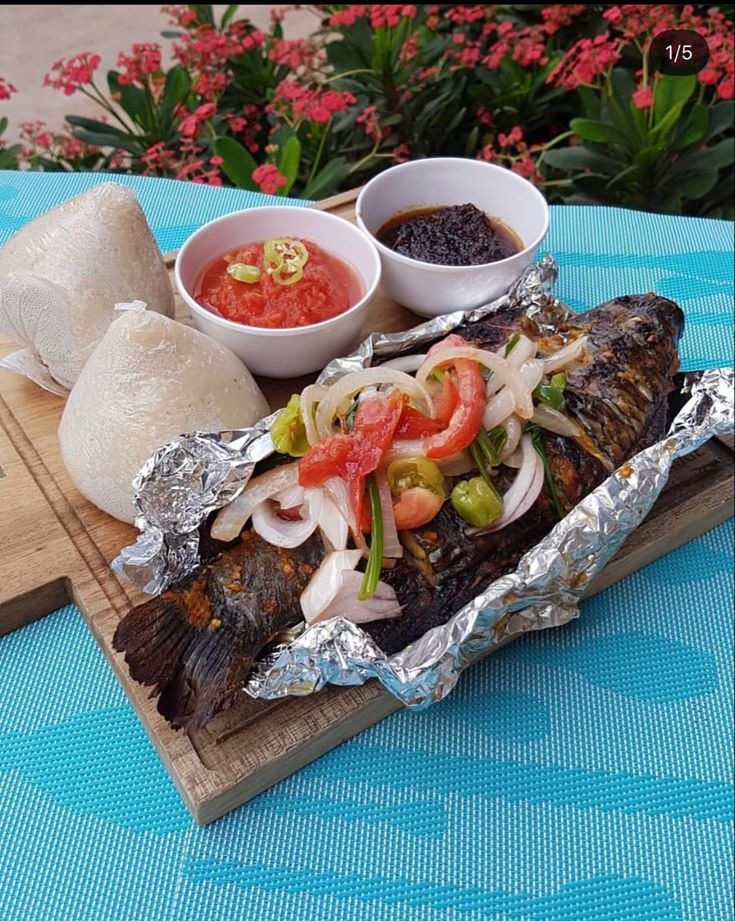 Banku with Grilled Tilapia