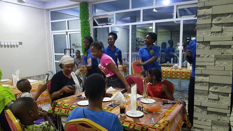 Rabboni Restaurant customers dining together